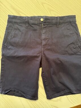 Joe's Jeans Men's Navy Flat Front Cotton Shorts